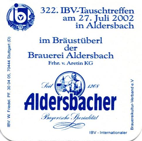 aldersbach pa-by alders ibv 1b (quad185-322 tauschtreffen 2002-blau) 